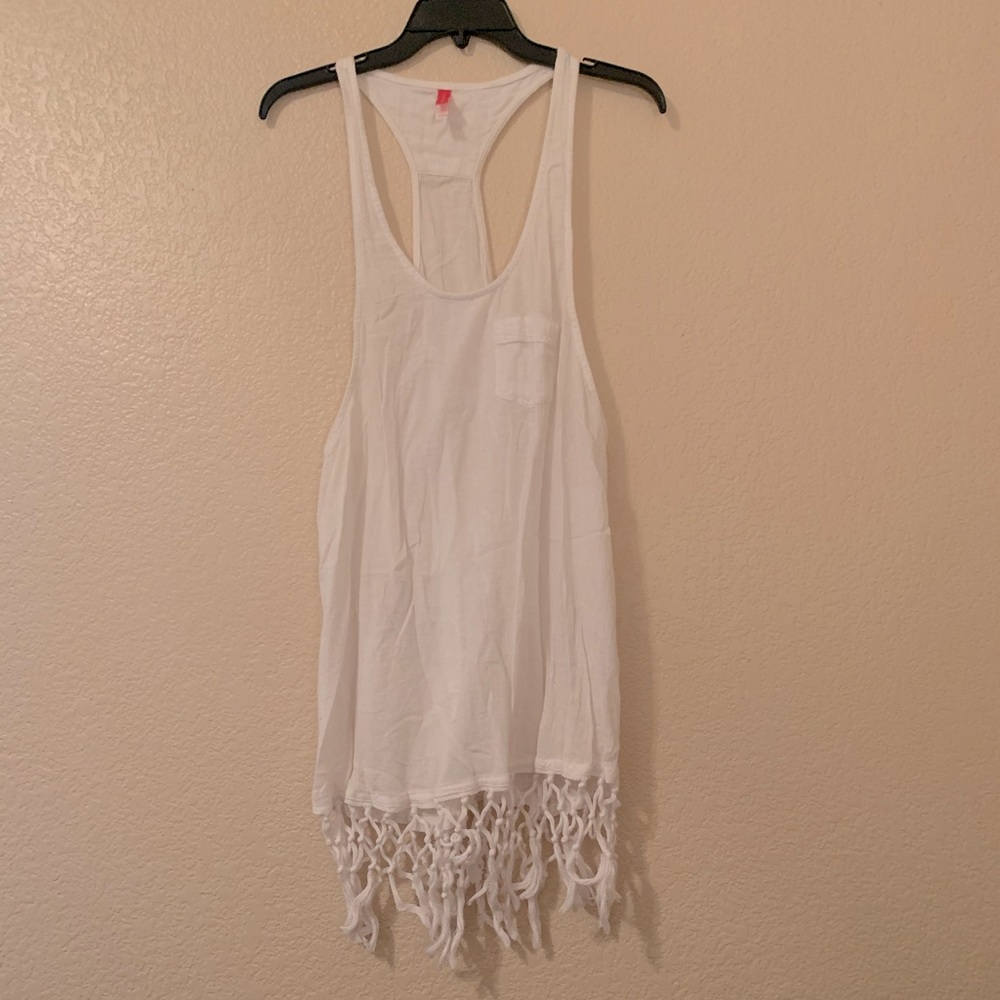 Fringe Tank Swim Coverup